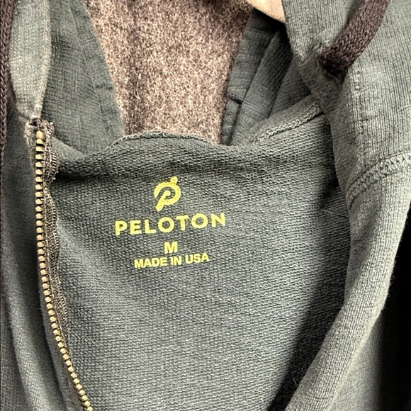 Peloton Teal Green Zip-Up Hoodie - Picture 2 of 7